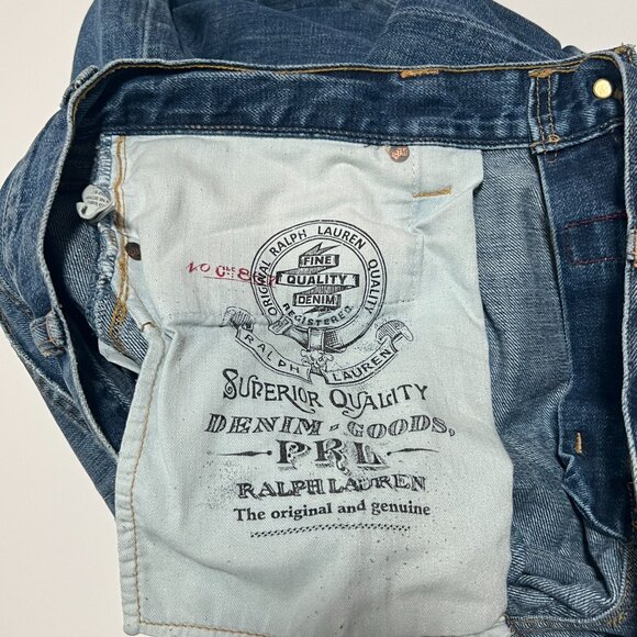 Polo Ralph Lauren Jeans Denim Blue Straight Leg Casual Men's size 38x32 - Picture 5 of 9